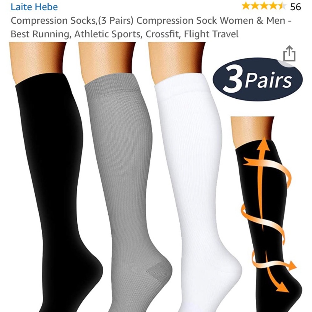 Compression Socks (3 pairs) - Picture 2 of 3